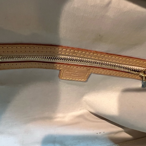 LOUIS VUITTON Blue Monogram Mini Marie Mini Lin Boston Bag - Picture 11 of 14